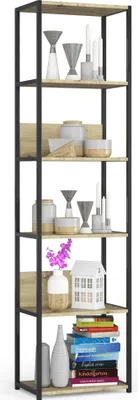 Produktbild von Industrie-Regal 500, Schwarz, Eiche Artisan