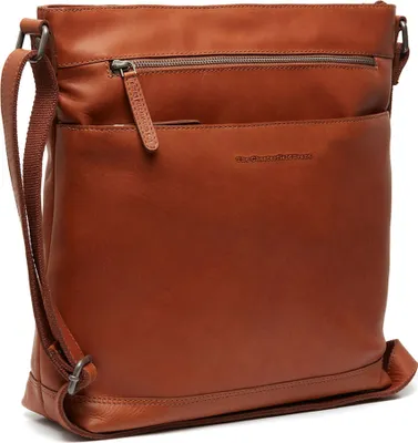 Obrázok produktu pre Kožená taška cez rameno značky Chesterfield s priehradkou na notebook Lucena Shoulderbag Cognac light brown