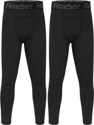 Productafbeelding van Thermo legging jongens - Set van 2 - Fleece broek voor kinderen