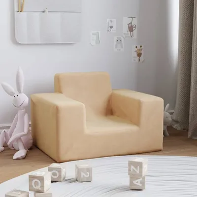 Produktbild von 2024 Moderne Kindersofas Kindersofa Creme Weich Plüsch 151069