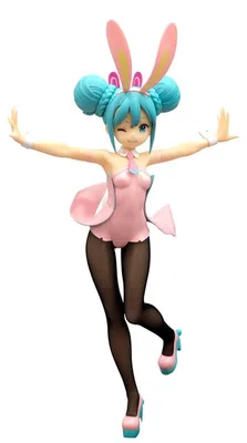 Obrázok produktu pre Figúrka Hatsune Miku, séria "Bicute Bunnies", farba: perleťová ružová, výška: 30 cm