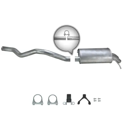 Produktbild von Endschalldämpfer VW Transporter T5 V 1.9 TDI Bus 2003-2009 Auspuff Endtopf