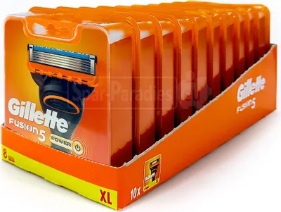 Produktbild von Gillette Fusion 5 Power Rasierklingen, 8er Pack x 10