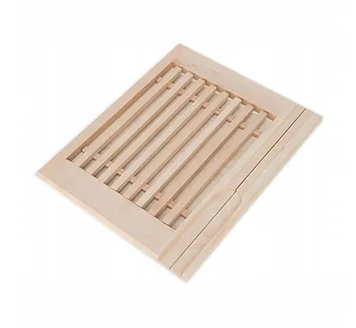 Image de Planche à pain avec grille à miettes en hêtre 35,5x29 cm