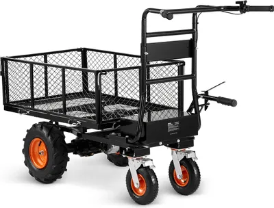 Produktbild von VEVOR elektrické úžitkové vozidlo, nosnosť 300 kg, vozík 36V 432W batériový záhradný vozík z ocele, prepravník materiálu, poľnohospodársky a záhradný vozík