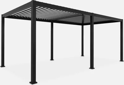 Produktbild von sweeek - Bioklimatische Pergola mit Lamellendach Triomphe 3x6m - Anthrazit