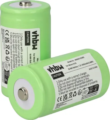 Produktbild von vhbw 2x Akku kompatibel mit FATBOXUKW Outdoorradio, Baustellenradio Funkgeräte mit UKW-Radio (3000 mAh, 1,2 V, NiMH)