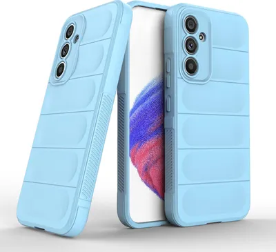 Produktbild von Handy Hülle für Samsung Galaxy A54 5G Grip Case Cover Schutzhülle Softgrip Farbe: Hellblau