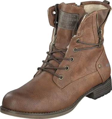 Produktbild von Mustang Damen Schnürboot Stiefelette Warmfutter 1139-630, Größe:39 EU, Farbe:Braun