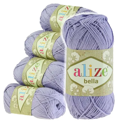 Naturstrickgarn, Strickgarn, Natur, Baumwollgarn, ALIZE BELLA 158 violett