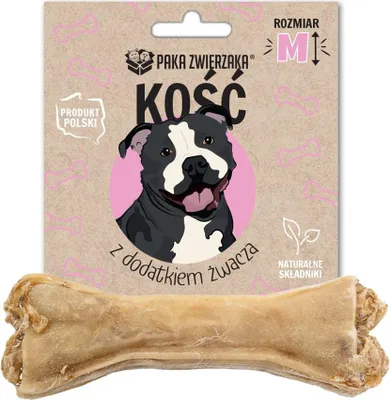 Zdjęcie produktu dla Przysmak dla psa Paka Zwierzaka Kość z dodatkiem żwacza M-12 cm 55g