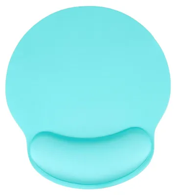 Imagen del producto de Alfombrilla ergonómica para ratón con reposamuñecas, en color azul claro