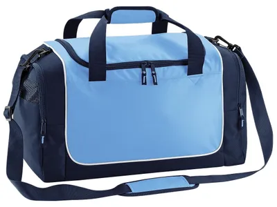 Imagen del producto de Mochila deportiva Quadra Teamwear Locker, 30 litros, modelo FK524 (talla única), color celeste/azul oscuro/blanco