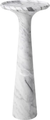 Produktbild von Casa Padrino Luxus Beistelltisch Weiß Ø 30 x H. 71,5 cm - Runder Beistelltisch aus hochwertigem Carrara Marmor - Luxus Möbel