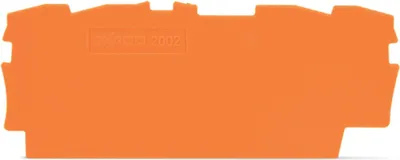 Immagine prodotto di Piastra terminale e intermedia Wago, spessore 0,8 mm, arancione, 1 pz.
