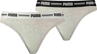 Produktbild von PUMA Iconic Strings 2er Pack Women grau/weiß/schwarz 603034001-328 - XS