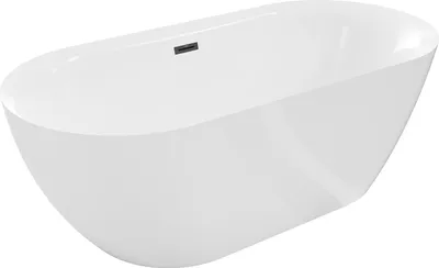 Obrázek produktu pro Mexen Roxy volně stojící vana 170 x 80 cm, bílá, černý přepad - 51201708000-70
