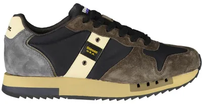 Image de Blauer sneakers pour homme en polyuréthane bleu