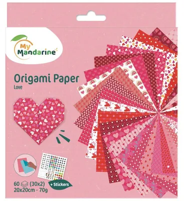 Produktbild von Origami Paper Love 60Bl  20x20cm