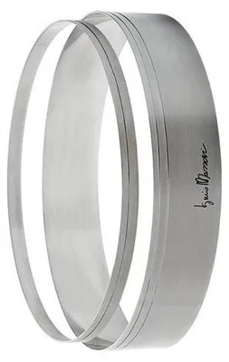 Zdjęcie produktu dla Zestaw 2 pierścieni do tortów Ghidini ze stali nierdzewnej, średnica 15/16 cm