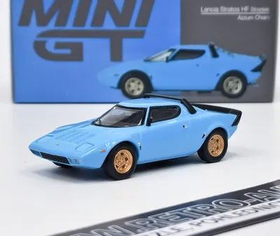 Zdjęcie produktu dla Lancia Stratos HF Stradale 1975 niebieski - Mini GT 1:64