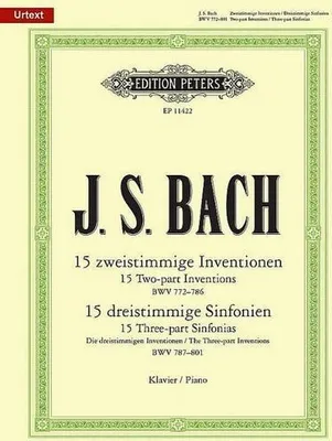 Immagine prodotto di 15 zweistimmige Inventionen BWV772-786 und 15 dreistimmige Sinfonien BWV787-801