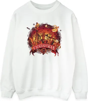 Produktbild von Disney - "The Nightmare Before Christmas" Sweatshirt für Damen BI31932 (S) (Weiß)