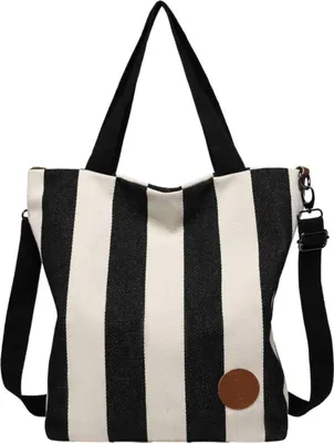 Produktbild von Damen Canvas Handtasche Schultertasche Multifunktional Groß für Arbeit Schule Shopper