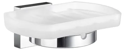 Produktbild von Smedbo HOUSE - Seifenschalenhalter in Chrom poliert und Mattglas RK342