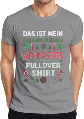 Produktbild von Das ist mein Weihnachts Geschenk Tannenbaum Zuckerstange lustig Herren T-Shirt, Grau, L