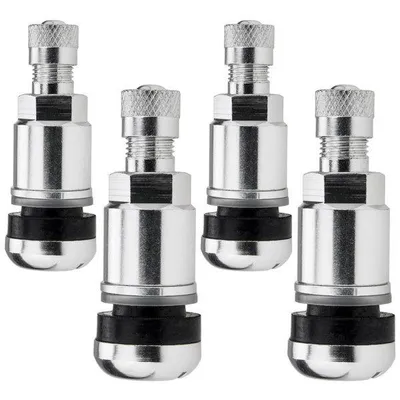 Produktbild von 4x Aluventil X1 Silver Edition PKW 11,3mm Ventil Metallventil Silber