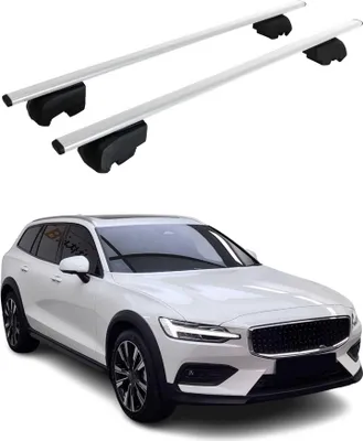 Produktbild von Dachträger Gepäckträger für Volvo V60 Cross Country 2017-2023 ABE Silber 2x