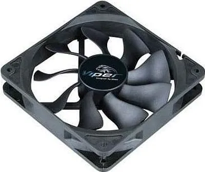 Produktbild von Akasa Viper, Ventilator, 12 cm, 600 RPM, 1900 RPM, Schwarz