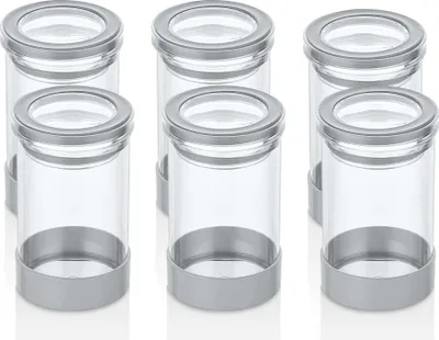 Produktbild von Vorratsdosen rund mit Deckel, (6er Set, 6x0,65L), BPA-frei