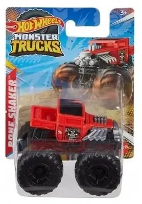 Obrázok produktu pre Hot Wheels HFB97, Monster truck, 3 rok / roky, Kov, Plast, Čierna, Šedá, Červená