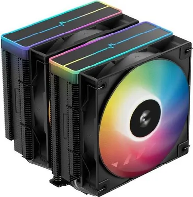 Zdjęcie produktu dla Chłodzenie CPU DeepCool AG620 BK ARGB V2, Wysoka Wydajność, Czarny