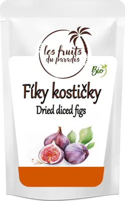 Obrázek produktu pro Fíkové kostičky Bio 500 g LES FRUITS DU PARADIS
