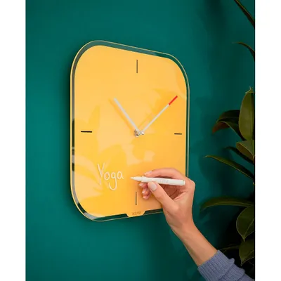 Immagine prodotto di LEITZ 90170019 LEITZ orologio da parete Accogliente vetro di sicurezza giallo