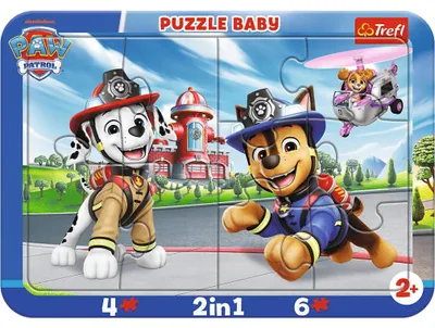 Obrázok produktu pre PUZZLE Ramkowe Baby Wesoły Psi PatroL 80031
