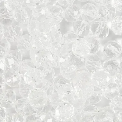 Image de Creativ Company CC Glass Facettierte Perlen 5x6 mm Kristall 100 Stück