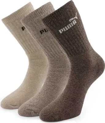 Imagen del producto de Calcetines Puma Crew Sock 3p Marrón 35-38