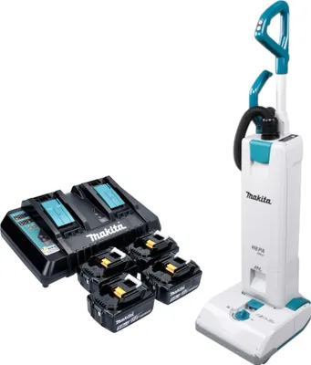 Produktbild von Makita DVC 560 PT4 Akku Staubsauger 36 V ( 2x 18 V ) 5 l Brushless + 4x Akku 5,0 Ah + Ladegerät