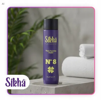 Produktbild von Sikha Plump & Nourishing Haarmaske 300 ml mit Keratin für geschädigtes Haar