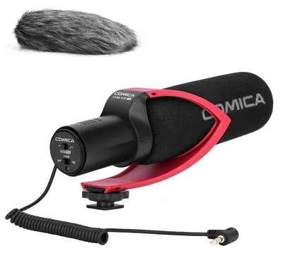 Obrázok produktu pre Kamerový mikrofón typu „shotgun“, kondenzátorový, pre videokamery a DSLR fotoaparáty