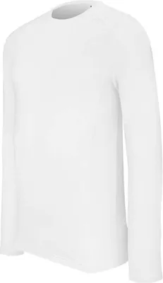 Produktbild von Proact Herren Longsleeve Sport T-Shirt Langarmshirt Baumwolle Jersey, Größe:M, Farbe:Weiß
