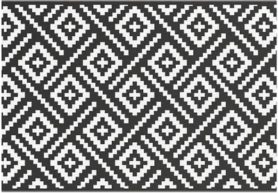 Immagine prodotto di vidaXL Tappeto per esterni ARAKIL Bianco e nero 160x230 cm PP