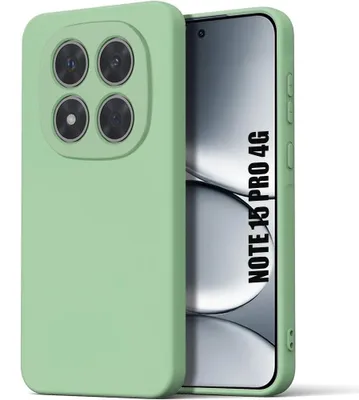 Image de Coque pour Xiaomi Redmi Note 15 Pro 4G, Silicone Liquide Protection Slim Légère Anti-Rayure - Vert