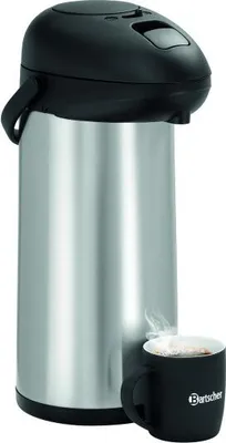 Immagine prodotto di Bartscher 150993 Bartscher Isolierkanne 5L schwarz, silber 5,0 l
