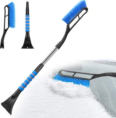 Produktbild von Schneebesen und Eiskratzer - Windschutzscheibe - Winter Schneebürste -Blue