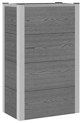 Produktbild von vidaXL Hochbeet Grau 50 x 30 x 82 cm WPC und Aluminium